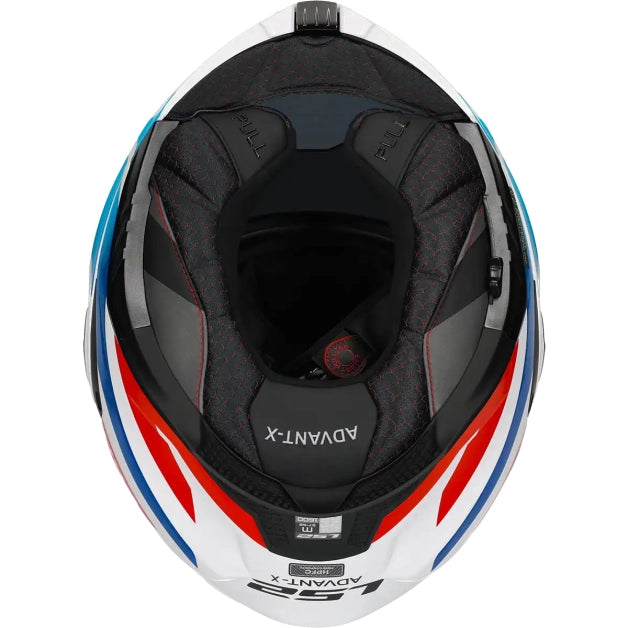 LS2 HELM ADVANT X NOVA FF901 WIT / BLAUW / ROOD