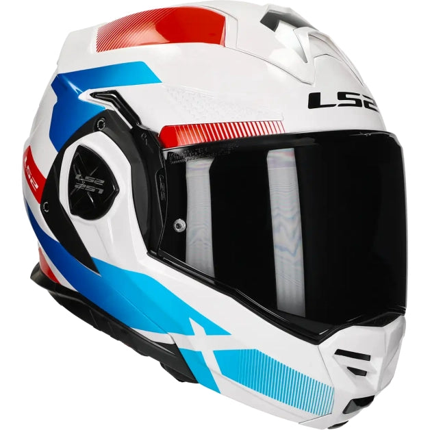 LS2 HELM ADVANT X NOVA FF901 WIT / BLAUW / ROOD