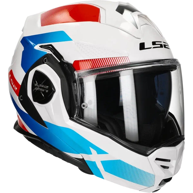 LS2 HELM ADVANT X NOVA FF901 WIT / BLAUW / ROOD