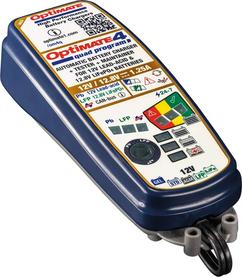 Tecmate Optimate 4 Quad Premium Canbus Gold Druppellader