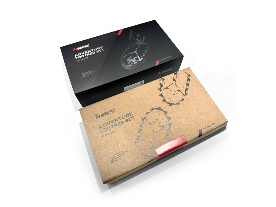 AKRAPOVIC ADVENTURE VOETSTEPS TITANIUM