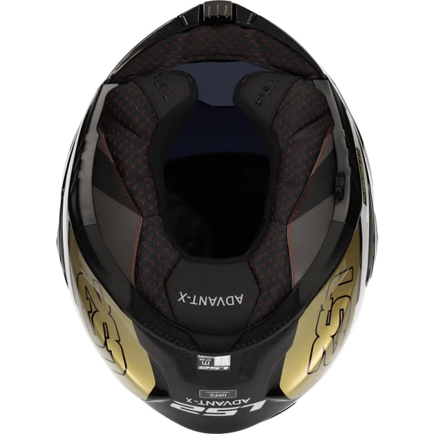 LS2 Helm Advant X Metryk FF901 ZWART GOUD