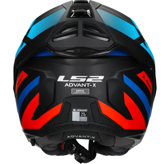 LS2 HELM ADVANT X NOVA FF901 ZWART / ROOD / BLAUW