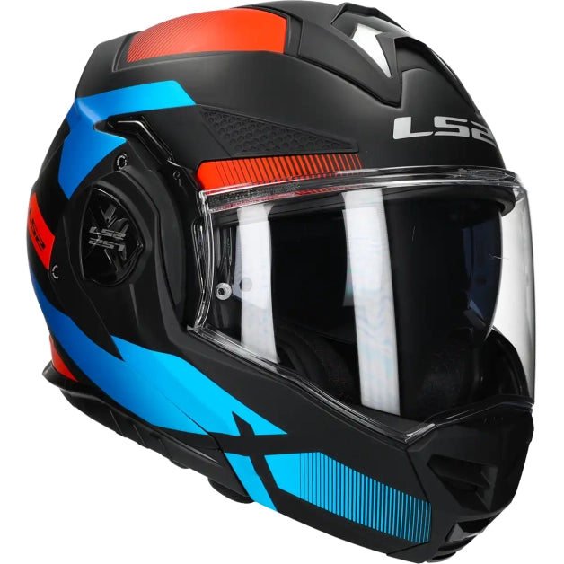LS2 HELM ADVANT X NOVA FF901 ZWART / ROOD / BLAUW