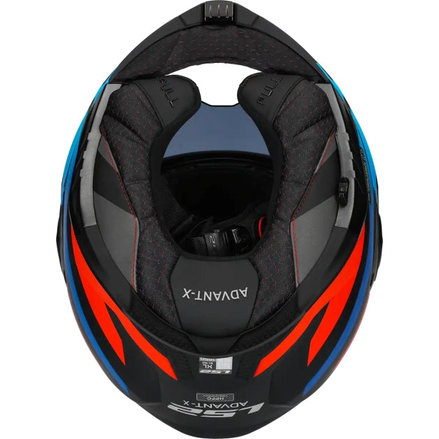 LS2 HELM ADVANT X NOVA FF901 ZWART / ROOD / BLAUW