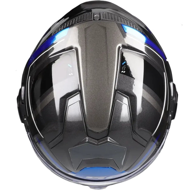 LS2 HELM ADVANT X SPECTRUM FF901 TITANIUM BLAUW