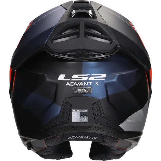 LS HELM ADVANT X ULTRA FF901 BLAUW / ROOD