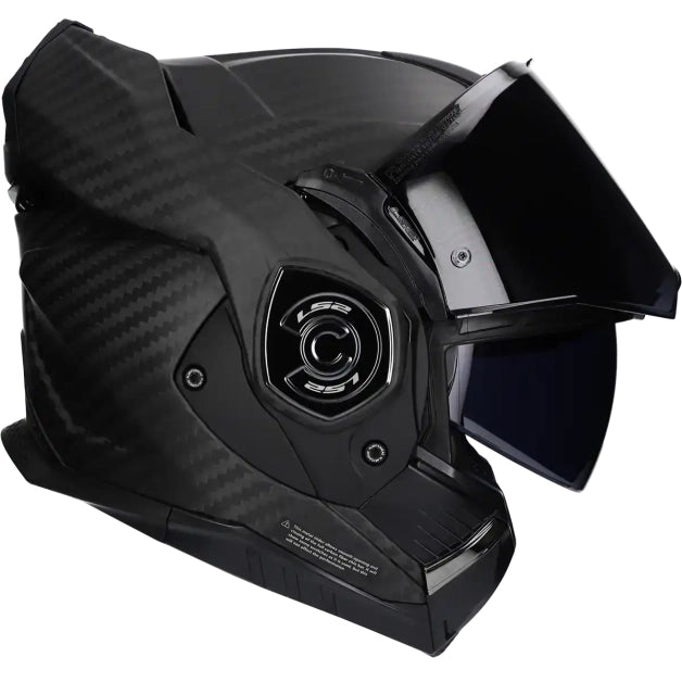 LS2 HELM ADVANT X CARBON SOLID FF901 MAT ZWART