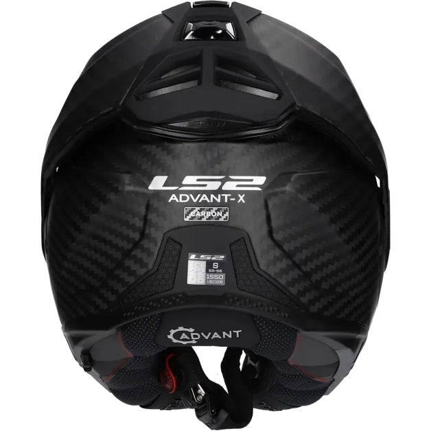 LS2 HELM ADVANT X CARBON SOLID FF901 MAT ZWART
