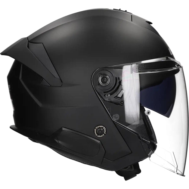 LS2 HELM VERSO II SOLID OF618 MAT ZWART