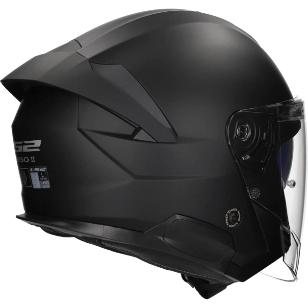 LS2 HELM VERSO II SOLID OF618 MAT ZWART