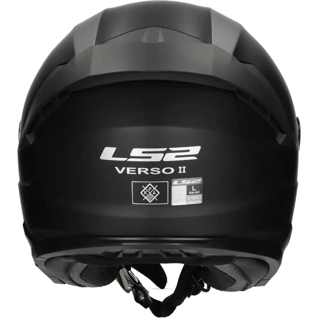LS2 HELM VERSO II SOLID OF618 MAT ZWART