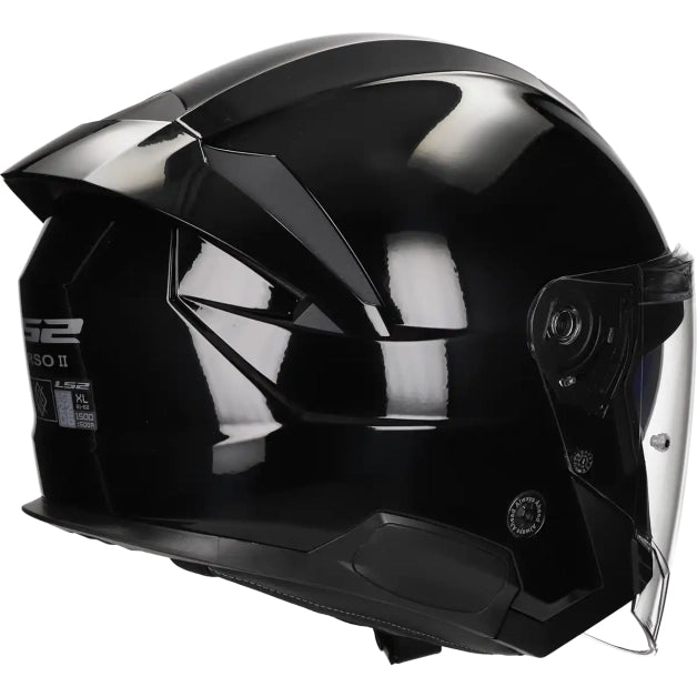 LS2 HELM VERSO II SOLID OF618 ZWART