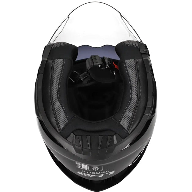 LS2 HELM VERSO II SOLID OF618 ZWART