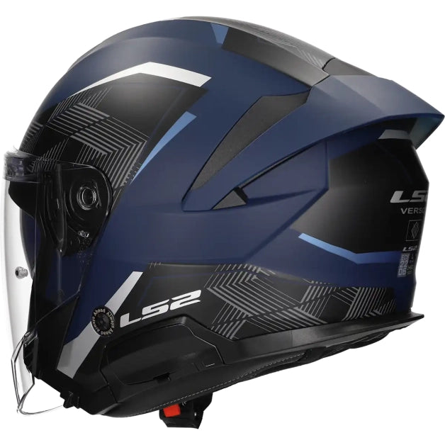 LS2 HELM VERSO II AIR OF618 MAT BLAUW