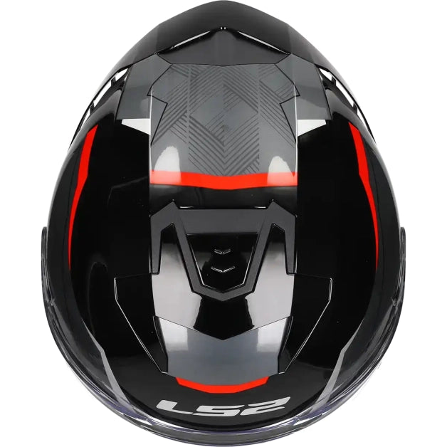 LS2 HELM VERSO II AIR OF618 ZWART / ROOD