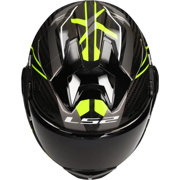 LS2 HELM ADVANT X CARBON FUTURE II FF901 FLUOR GEEL