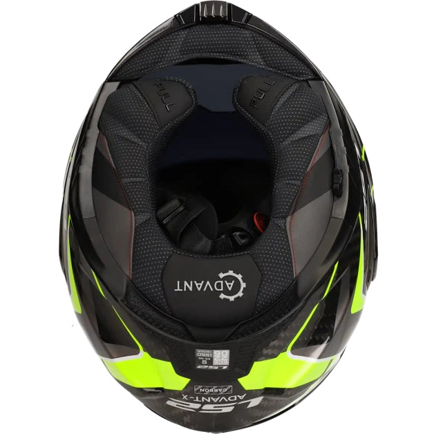LS2 HELM ADVANT X CARBON FUTURE II FF901 FLUOR GEEL
