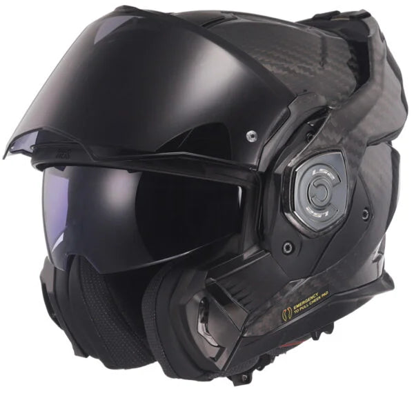 LS2 HELM ADVANT X CARBON SOLID FF901 ZWART
