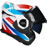 LS2 HELM ADVANT X NOVA FF901 WIT / BLAUW / ROOD