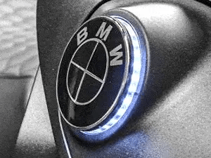 BMW LED EMBLEEM KNIPPERLICHT + DRL 70 MM SET