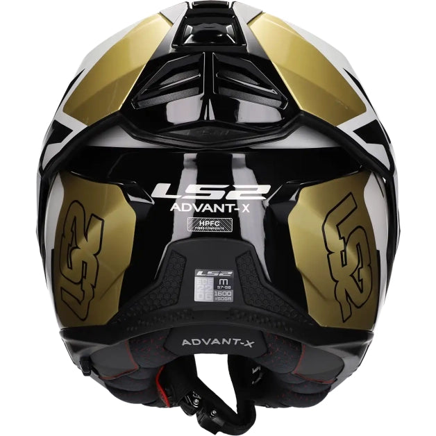 LS2 Helm Advant X Metryk FF901 ZWART GOUD