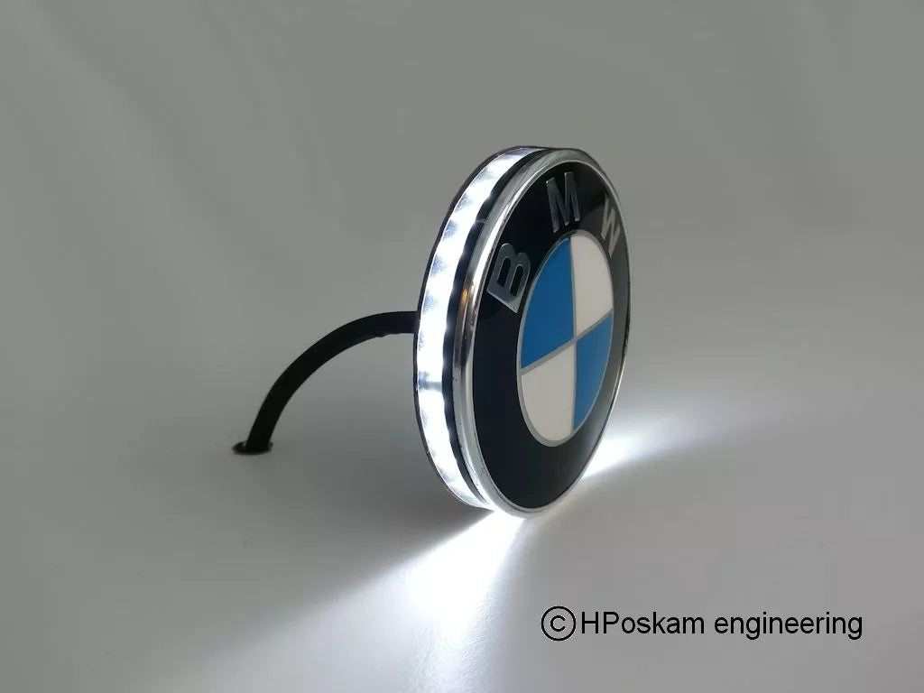 BMW LED EMBLEEM KNIPPERLICHT + DRL 70 MM SET