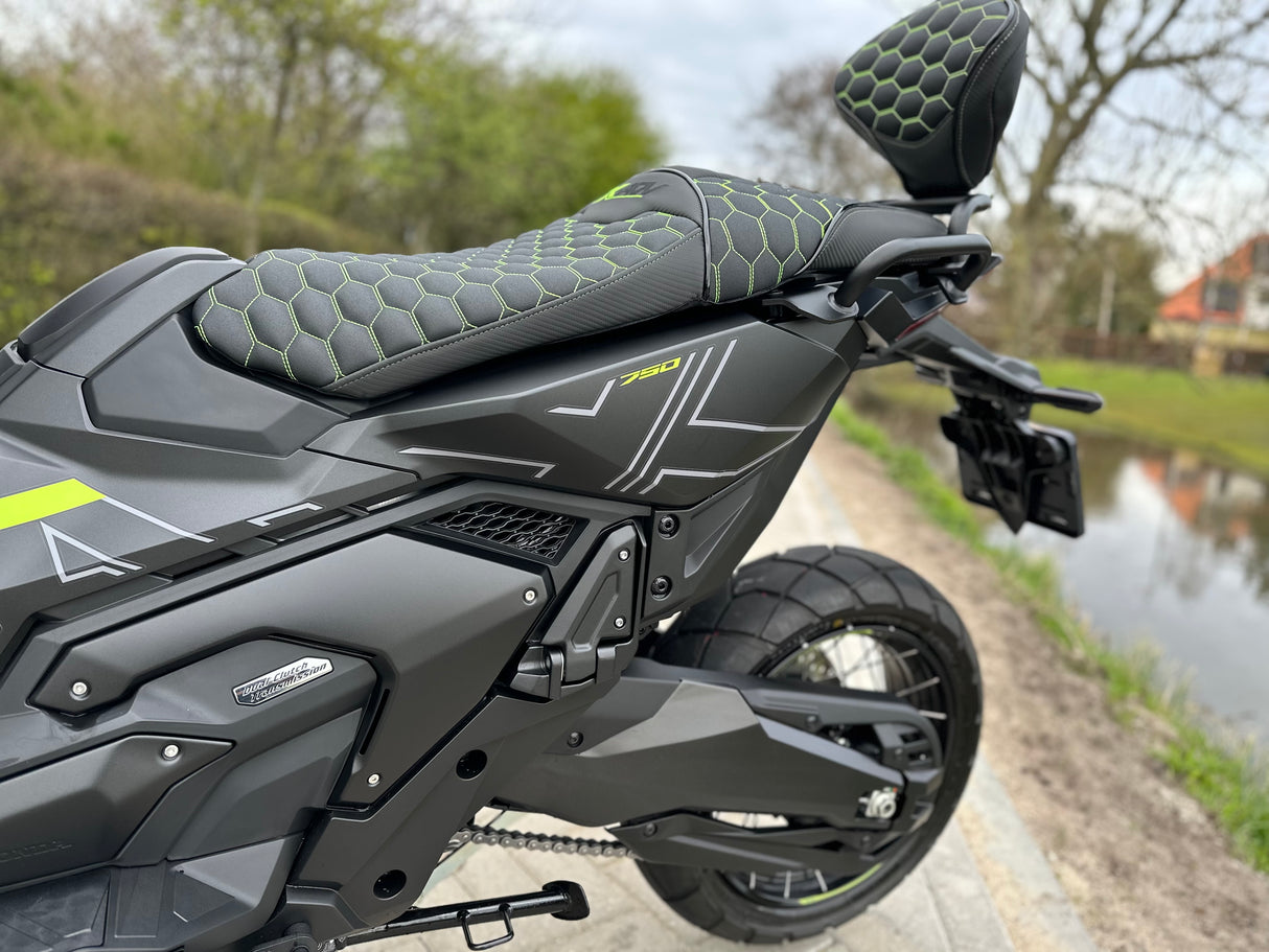 Honda x-adv 750 neon green edition full custom Akrapovic