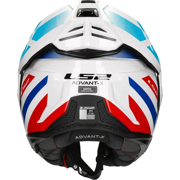 LS2 HELM ADVANT X NOVA FF901 WIT / BLAUW / ROOD
