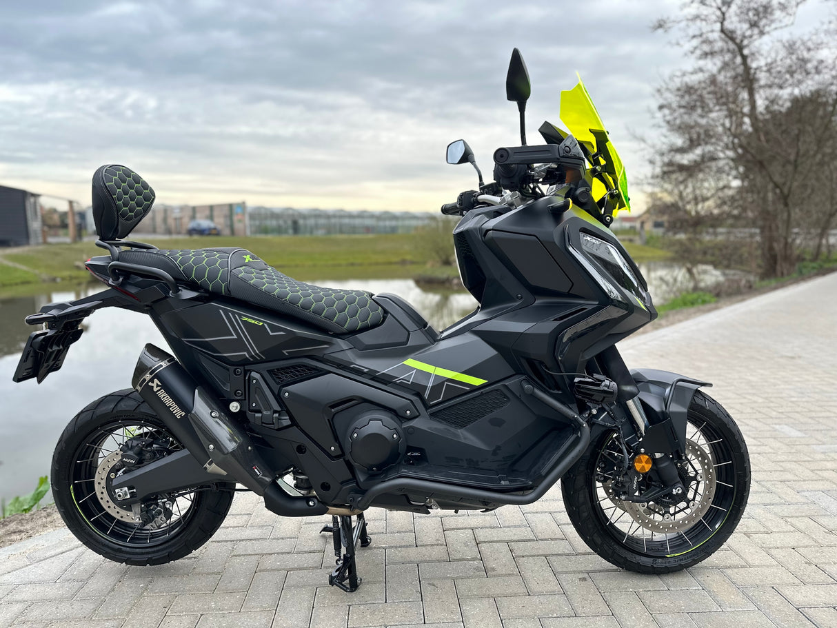 Honda x-adv 750 neon green edition full custom Akrapovic