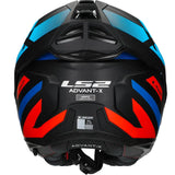 LS2 HELM ADVANT X NOVA FF901 ZWART / ROOD / BLAUW