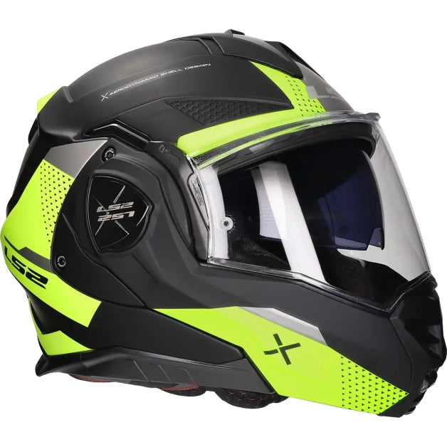 LS2 HELM ADVANT X OBLIVION FF901 MAT ZWART / FLUOR GEEL