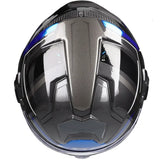 LS2 HELM ADVANT X SPECTRUM FF901 TITANIUM BLAUW