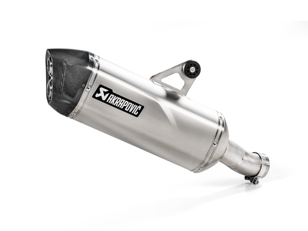 AKRAPOVIC SLIP-ON EINDDEMPER BMW R 1250 GS / ADVENTURE TITANIUM ZILVER