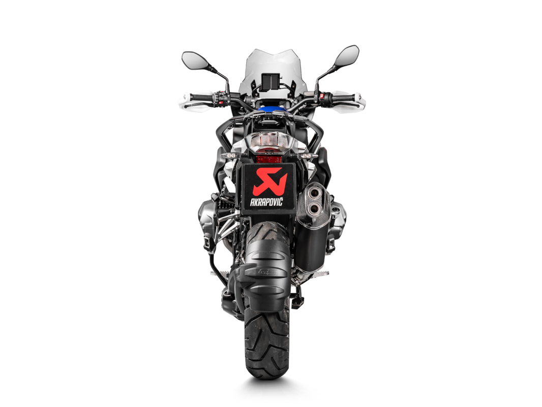 AKRAPOVIC UITLAATSYSTEEM MET GEÏNTEGREERDE KATALYSATOR BMW R 1250 GS ADVENTURE TITANIUM-ZILVER