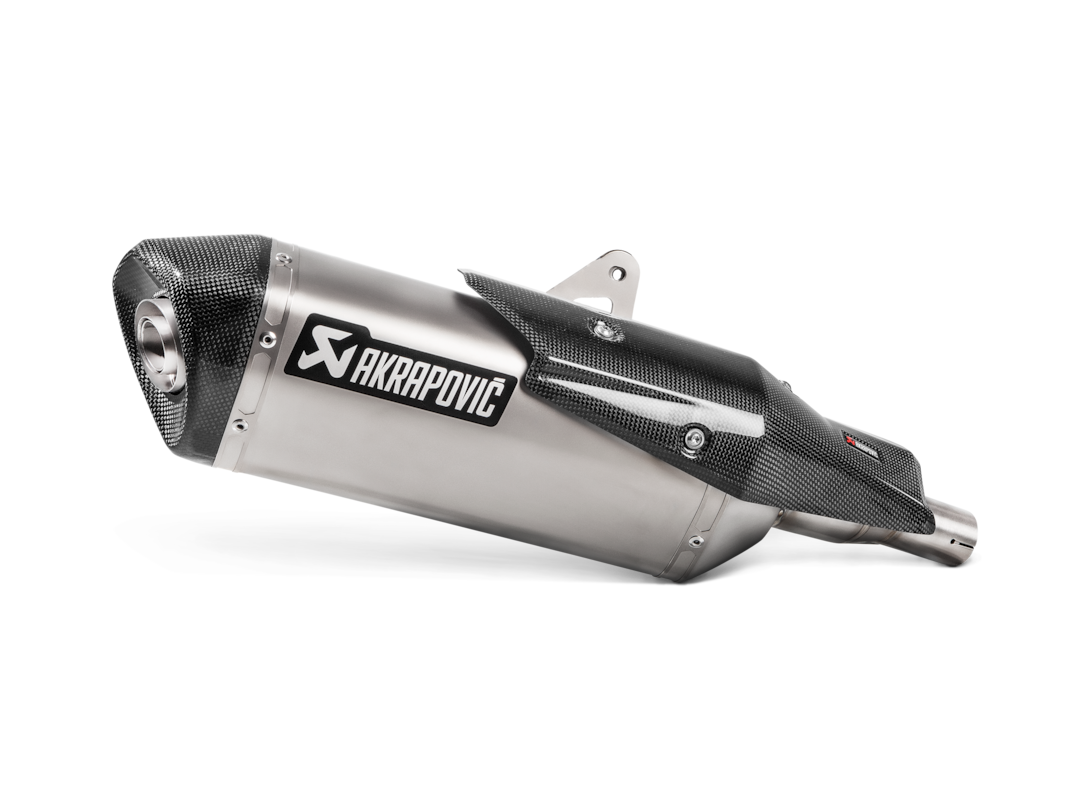 AKRAPOVIC SLIP-ON EINDDEMPER HONDA X-ADV 750 TITANIUM ZILVER