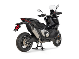 AKRAPOVIC SLIP-ON EINDDEMPER HONDA X-ADV 750 TITANIUM ZILVER