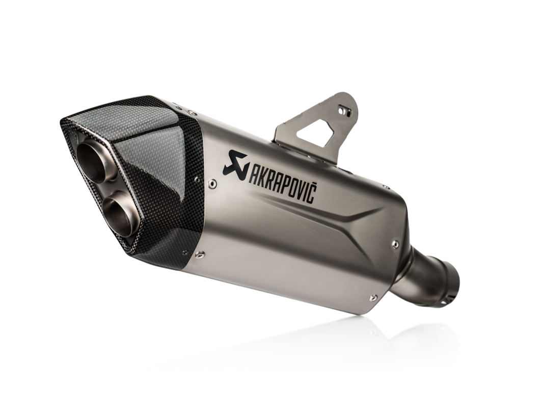 AKRAPOVIC SLIP-ON EINDEMPER R 1300 GS / ADVENTURE – TITANIUM ZILVER