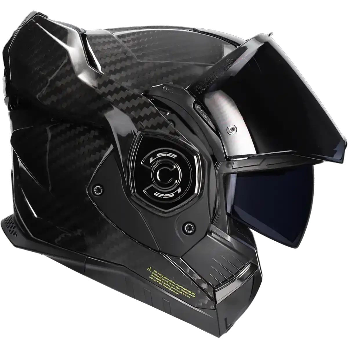 LS2 HELM ADVANT X CARBON SOLID FF901 ZWART