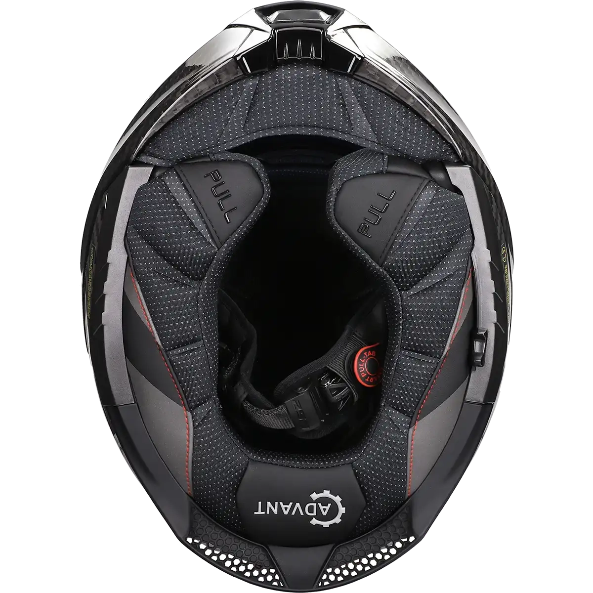 LS2 HELM ADVANT X CARBON SOLID FF901 ZWART