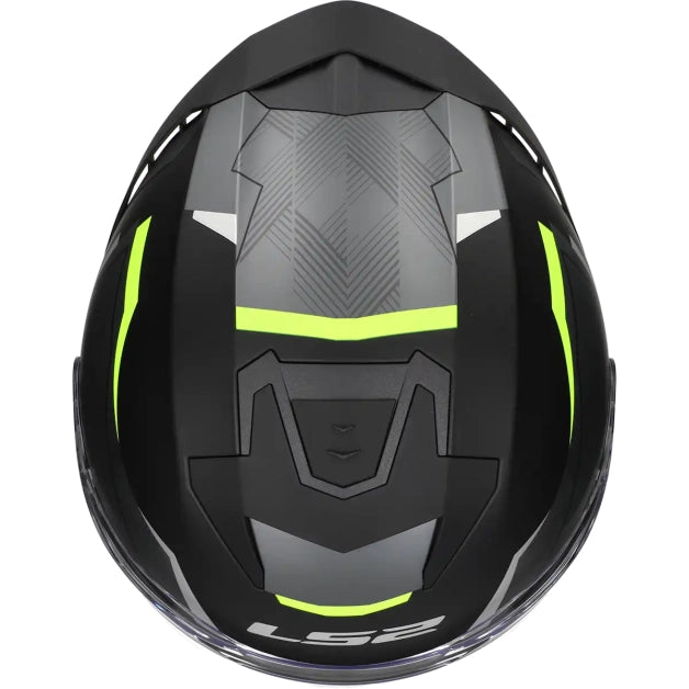 LS2 HELM VERSO II AIR OF618 MAT ZWART / FLUOR GEEL