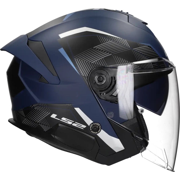LS2 HELM VERSO II AIR OF618 MAT BLAUW