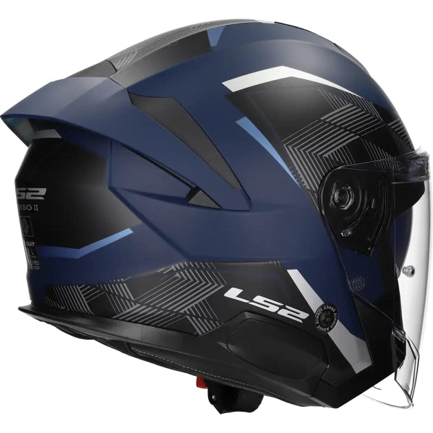 LS2 HELM VERSO II AIR OF618 MAT BLAUW