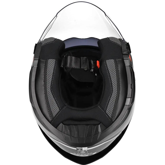 LS2 HELM VERSO II AIR OF618 ZWART / ROOD