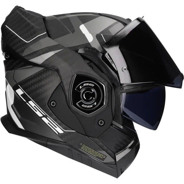 LS2 HELM ADVANT X CARBON HORIZON II FF901 ZILVER / GRIJS