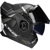LS2 HELM ADVANT X CARBON HORIZON II FF901 ZILVER / GRIJS