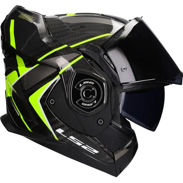 LS2 HELM ADVANT X CARBON FUTURE II FF901 FLUOR GEEL