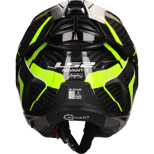 LS2 HELM ADVANT X CARBON FUTURE II FF901 FLUOR GEEL