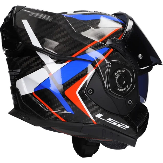 LS2 HELM ADVANT X CARBON FUTURE II FF901 BLAUW / ROOD
