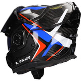 LS2 HELM ADVANT X CARBON FUTURE II FF901 BLAUW / ROOD